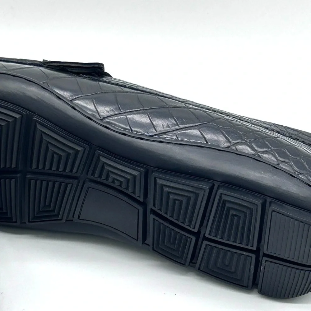 Stacy Adams Embrey Moc Toe Bit Slip-On Dress Men's‎ Shoes Black US 9M